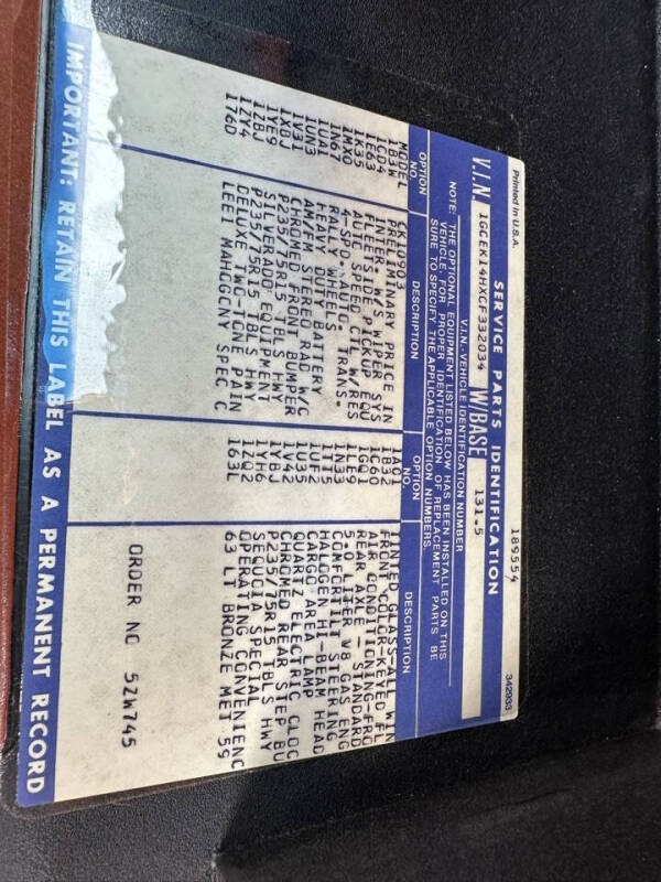 9,800-Mile 1982 Chevrolet K10 Silverado