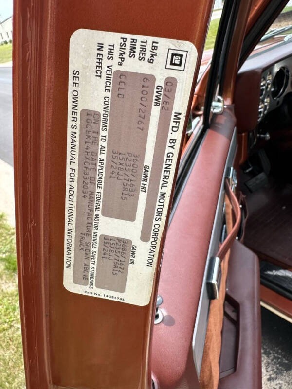 9,800-Mile 1982 Chevrolet K10 Silverado