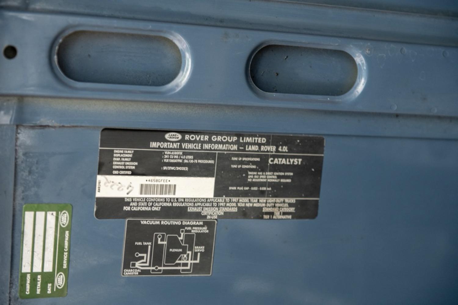1997 Land Rover Defender 90 NAS