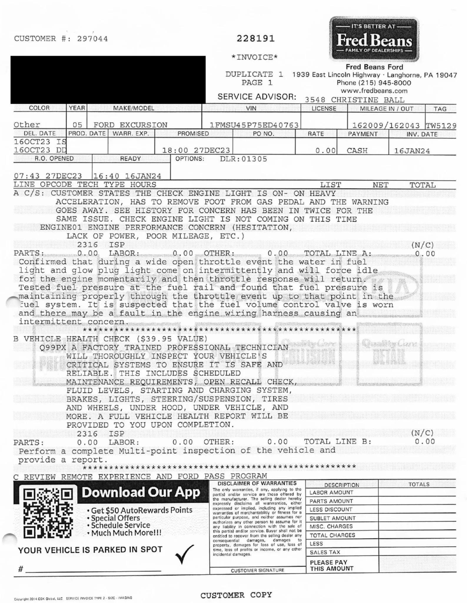 2005 Ford Excursion Eddie Bauer Power Stroke 4×4